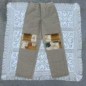 Tan dickies Patchwork Pants